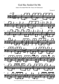 Drum score: James Cleveland With The Voices Of Tabernacle - God Has Smiled On Me