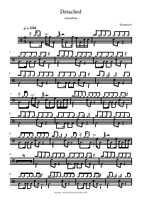 Drum score: errorz0ne - Detached