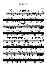 Drum score: Jonas Brothers - Inseparable