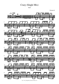 Drum score: Seal - Crazy (Single Mix)