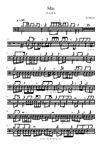 Drum score: D.A.M.A - Mãe