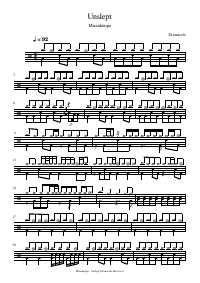 Drum score: Miraidempa - Unslept