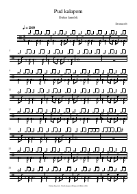 Drum score: Dušan Janeček - Pud kalapom