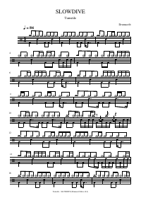 Drum score: Turnstile - SLOWDIVE