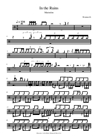 Drum score: Mastodon - In the Ruins