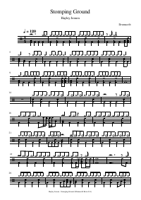 Drum score: Hayley Jensen - Stomping Ground