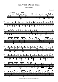 Drum score: Luan Santana - Eu, Você, O Mar e Ela