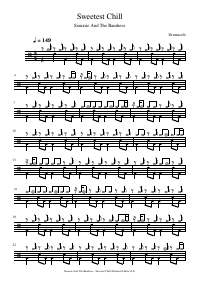 Drum score: Siouxsie And The Banshees - Sweetest Chill