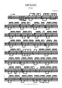 Drum score: Deluxe - MICHAEL
