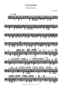 Drum score: Hillsong Worship - Cornerstone