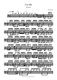Drum score: Ida Sand - Use Me