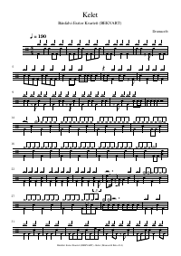 Drum score: Bánfalvi Eszter Kvartett (BEKVART) - Kelet