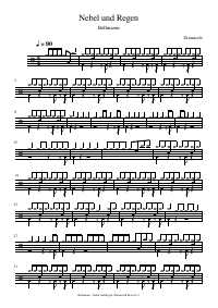 Drum score: Bollmanns - Nebel und Regen