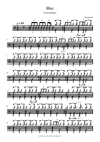 Drum score: LeAnn Rimes - Blue