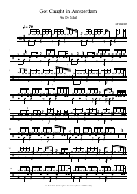 Drum score: Arc De Soleil - Got Caught in Amsterdam