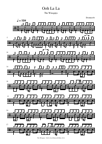 Drum score: The Wiseguys - Ooh La La