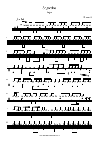 Drum score: Frejat - Segredos