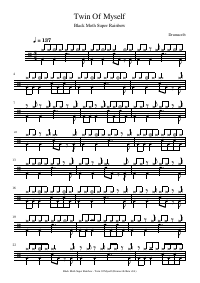 Drum score: Black Moth Super Rainbow - Twin Of Myself