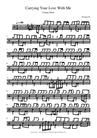 Drum score: George Strait - Carrying Your Love With Me