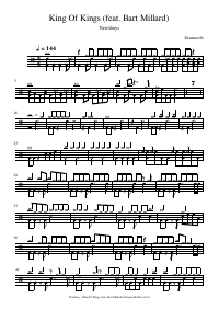 Drum score: Newsboys - King Of Kings (feat. Bart Millard)