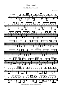 Drum score: Brooklyn Funk Essentials - Stay Good
