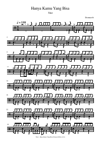 Drum score: Tiket - Hanya Kamu Yang Bisa