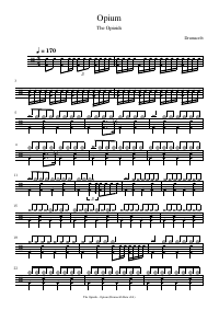 Drum score: The Opioids - Opium