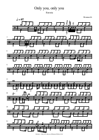 Drum score: Eurozia - Only you, only you