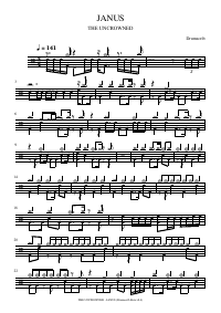 Drum score: THE UNCROWNED - JANUS