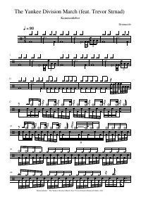 Drum score: Kanonenfieber - The Yankee Division March (feat. Trevor Strnad)