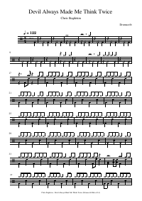 Drum score: Chris Stapleton - Devil Always Made Me Think Twice