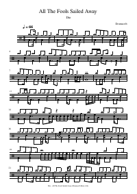 Drum score: Dio - All The Fools Sailed Away
