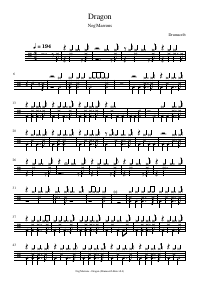 Drum score: Neg'Marrons - Dragon