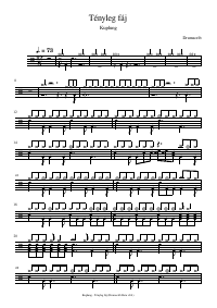 Drum score: Kuplung - Tényleg fáj