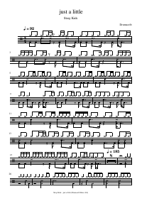 Drum score: Stray Kids - just a little