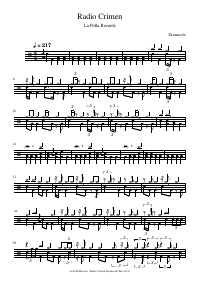 Drum score: La Polla Records - Radio Crimen