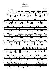 Drum score: Reginaldo Rossi - Garçon