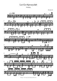 Drum score: l1lroldyy - Let Go #jerseyclub