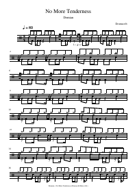 Drum score: Demian - No More Tenderness