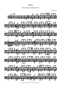 Drum score: Avihu Pinchasov Rhythm Club - ליטל