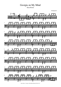 Drum score: Kane Brown - Georgia on My Mind