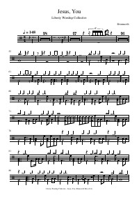 Drum score: Liberty Worship Collective - Jesus, You