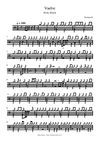 Drum score: Ricky Martin - Vuelve