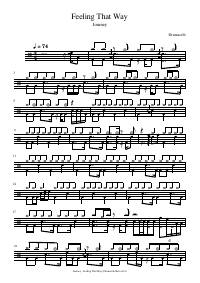Drum score: Journey - Feeling That Way