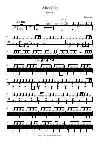 Drum score: Doechii - Alter Ego