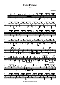 Drum score: Juice - Make Pretend