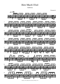Drum score: Ambrosia - How Much I Feel