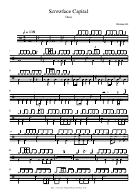 Drum score: Dave - Screwface Capital