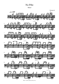 Drum score: Manal - No Pibe