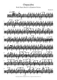 Drum score: Randy Rogers Band & La Maquinaria Nortena - Chupacabra